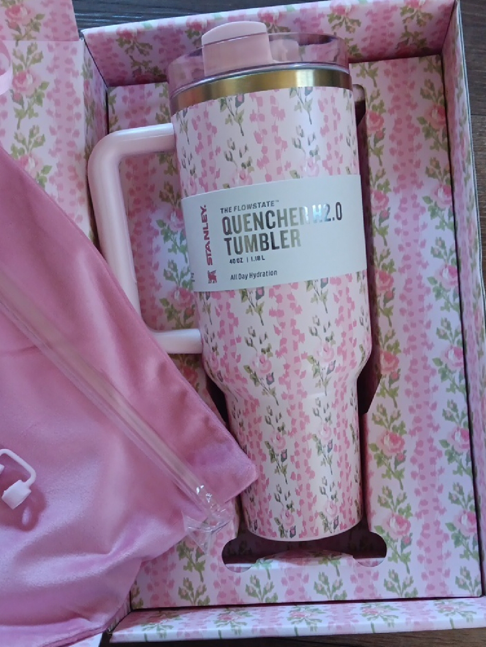 NWT LoveShackFancy Stanley Cup 40 Ounce Tumbler